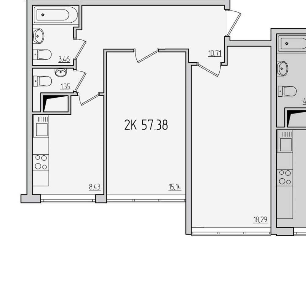 РАССРОЧКА на 50 месяцев! 2к квартира на Таирова. 53 Жем БЕЗ КОМИССИИ! Лиманка - зображення 5