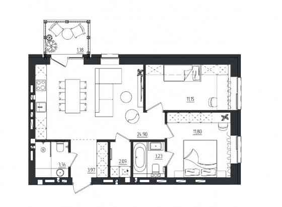 Двокімнатна квартира в Субурбії Дуо з ПВ всього 7990 Ровно