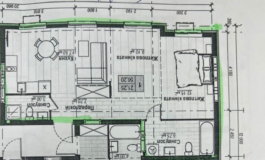 Без% Продам двокімнатну квартиру в ЖК Plaza Kvartal 3, Чабани, Київ Чабаны - изображение 3