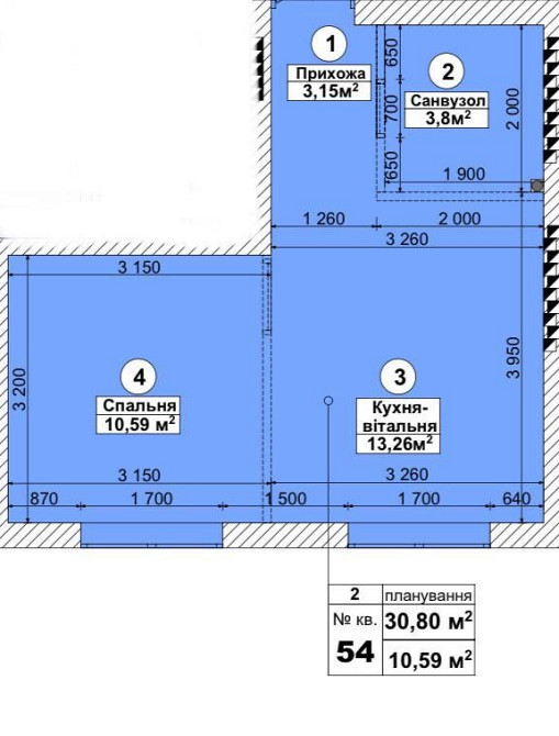 Продаж 1 к. Квартири 31м2 - 17400$! Розтермінування! Святопетрівське (Києво-Свят.р-н) - зображення 2