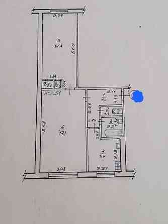 Продам 2х комнатную квартиру район Коммунального рынка Харків