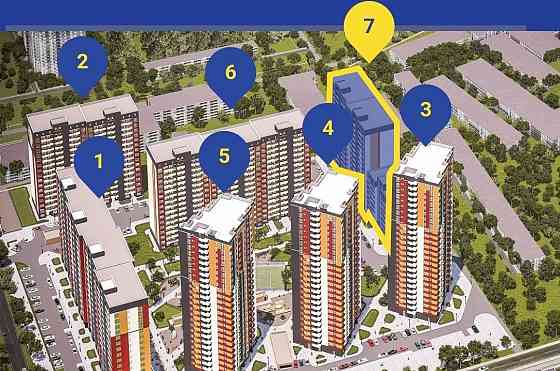 Однокімнатна квартира-студія ЖК Отрада Киев