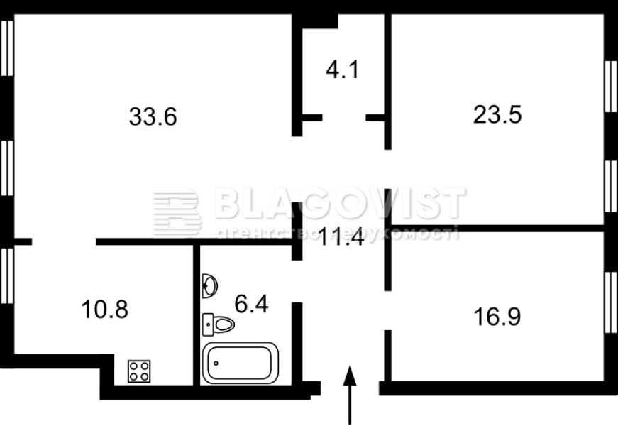 Вул. Хрещатик 15. Продаж 3 кімнатної двосторонньої квартири Киев - изображение 3