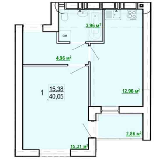 13700$! ЖК Гидропарк! Продам 1 ком квартиру пл 40.05м2! Идут ремонты!A Харків