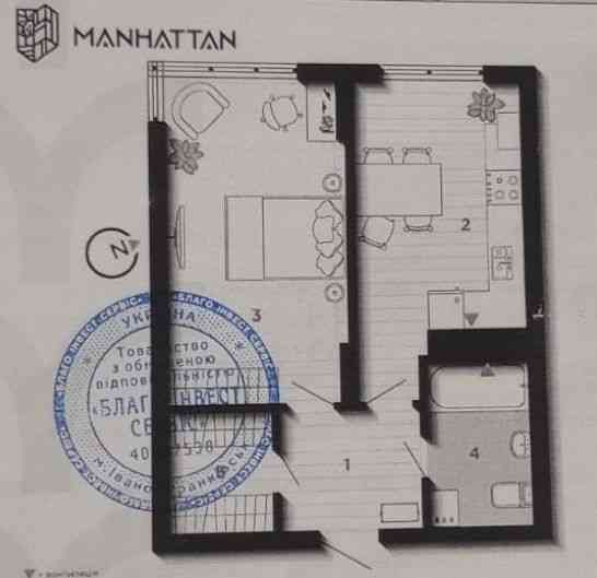 Однокімнатна квартира Манхеттен Лайт дешевше ніж в забудовника Ивано-Франковск