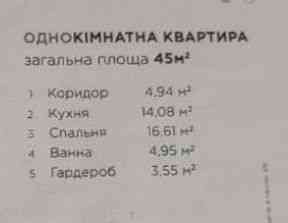 Однокімнатна квартира Манхеттен Лайт дешевше ніж в забудовника Ивано-Франковск