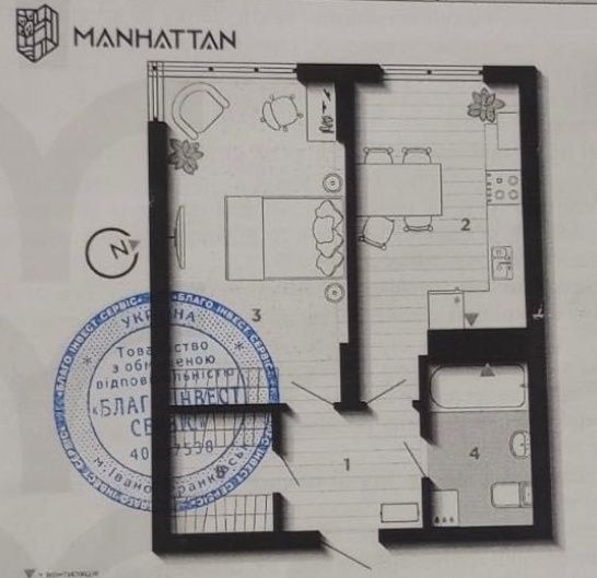 Однокімнатна квартира Манхеттен Лайт дешевше ніж в забудовника Ивано-Франковск - изображение 3