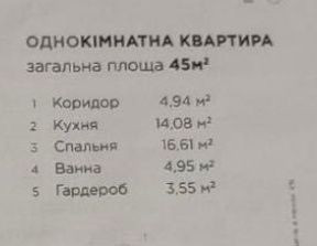 Однокімнатна квартира Манхеттен Лайт дешевше ніж в забудовника Ивано-Франковск - изображение 4