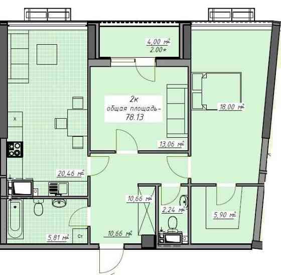 ЖК Атмосфера. Классная 2к с кухней 20,5. Гардеробная. Скоро сдача Одесса