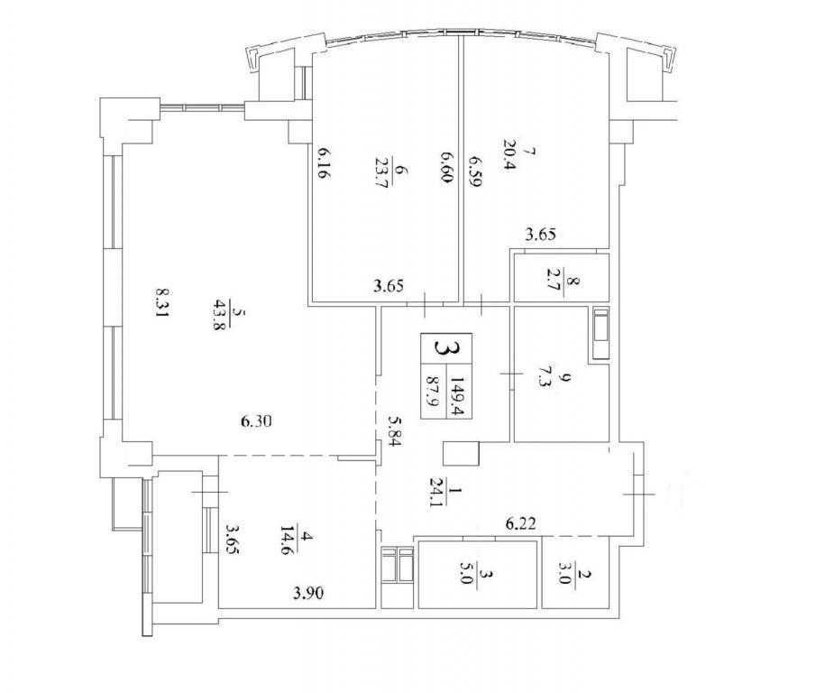 Продажа 3к 150м2, ЖК Бульвар Фонтанов, ул. Саперное Поле, 3 Киев - изображение 4
