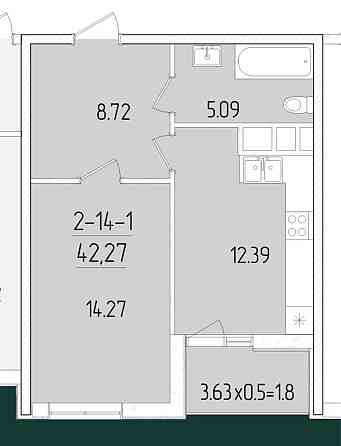 1 комн квартира / Кадор сити/ 60 жемчужина/ Одеса