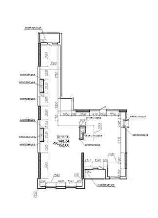 ЖК «РОДОС», 152м2, двухсторонняя, свободная планировка от строителей Одеса