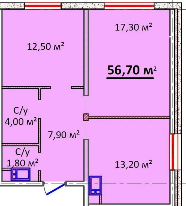 ЖК Литературный , дом сдан, 2 комн. МОРЕ..ПАРК..8 ст.Б.Фонтана Одеса - зображення 6