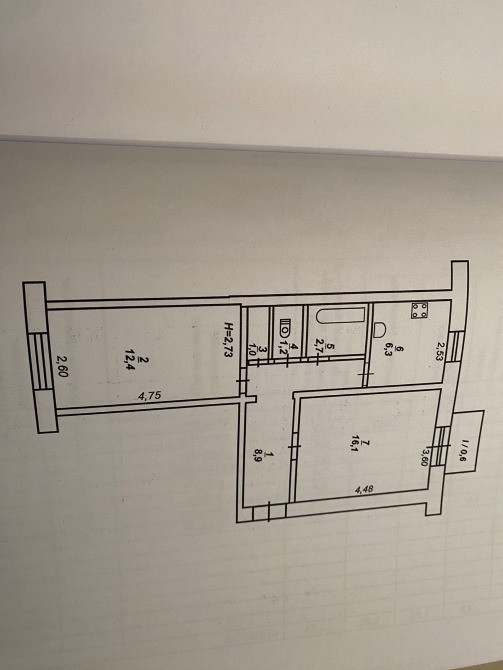 Продаж 2-к сталінка Первомайка Саксаганський район Джамбула Нестора Махна Кривий Ріг - зображення 8