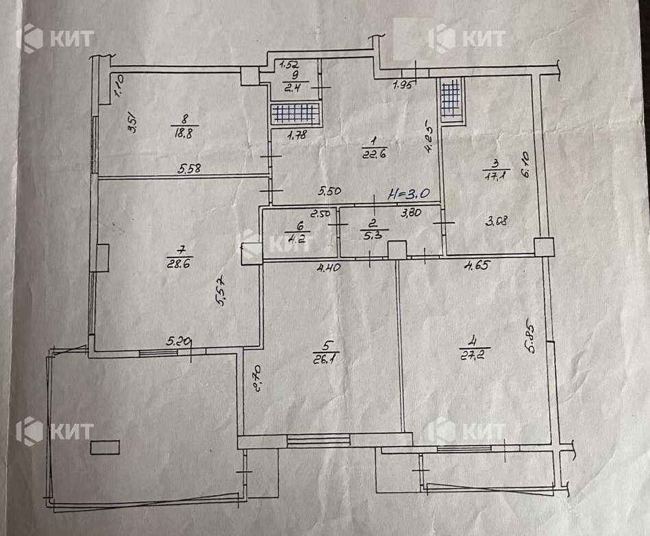 4к. 184м2, Центр (ЖК Пионер, Сумской рынок, м. Научная) 127296 Харків - зображення 4