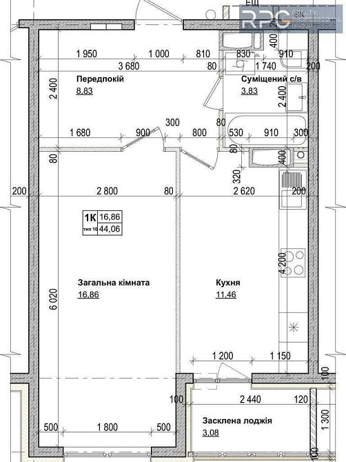 Продаж Квартира 44м в новому ЖК Будинок Зданий Метро Іподром 7 хвилин Киев - изображение 3