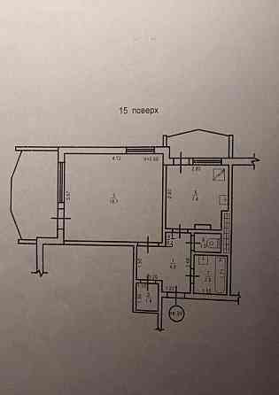 1 комнатная квартира в газовом доме! 42м.кв. Одесса! Одеса