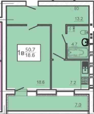 Новострой ЖК Оазис Дом сдан Продам 1 комнатную квартиру 50м2 GT Харьков