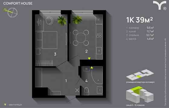 Продаю 1км квартиру м-н Пасічна Благо Івано-Франківськ