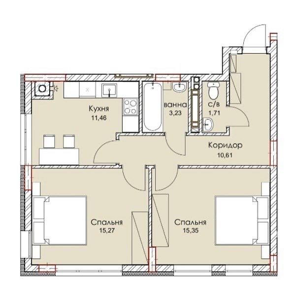 Без комісії!Продаж 2кім.квартири у зданій новобудові Львов - изображение 2