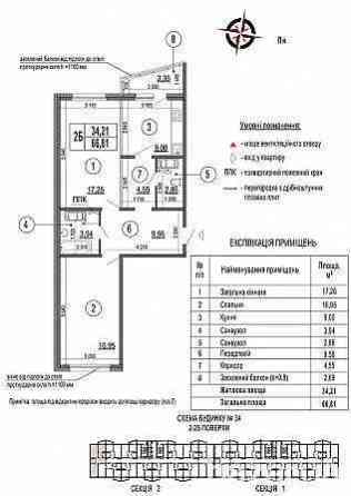Продається 2 кімнатна квартира!
ЖК «Патріотика»,  «Синевир-23», Киев