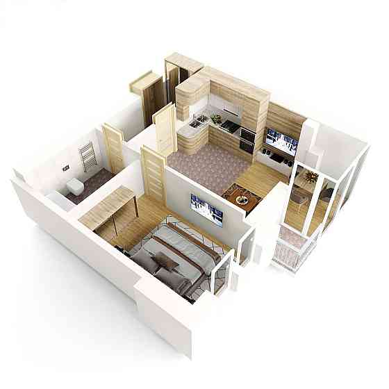 Центр, р-н КНЯГИНЕН, 1к квартира, 41м.кв. Івано-Франківськ