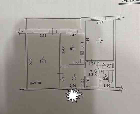 Продам 2к.кв. Родниковая 13 Харьков