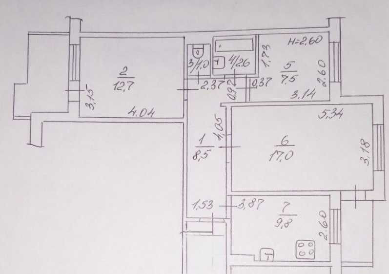 3-кімнатна квартира на Таірово, вул. Корольова Одеса - зображення 6