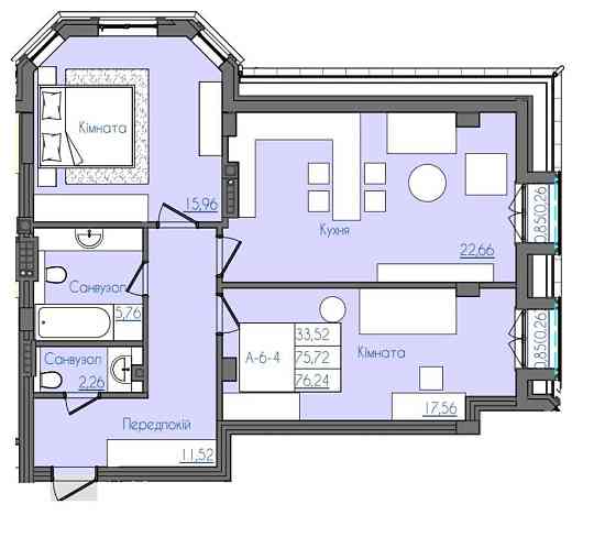 10 ст.Б.Фонтана элитный ЖК"КОНСУЛ" видовая квартира 76м2 с бассейном Одеса