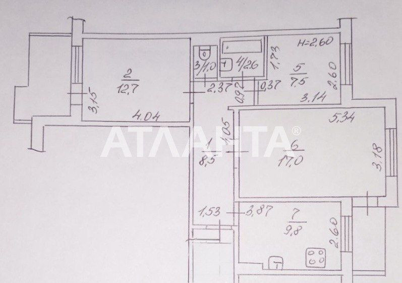 Срочная продажа! 3-комнатная квартира на Таирово. Торг! 

Ул. Академик Одеса - зображення 6