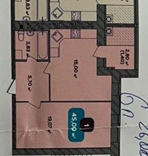 Чудова 1-кімнатна квартира в новобудові.Виставка, вул Нижня Берегова. Хмельницький - зображення 2