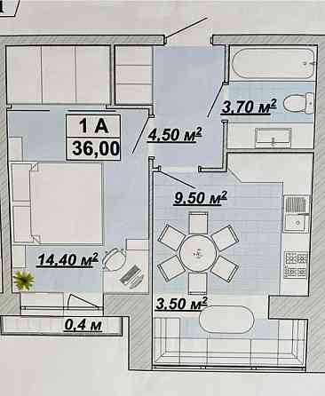 Центр 1-кімнатна квартира в ЖК “Княгинин” Івано-Франківськ