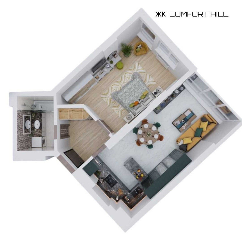 Продаж квартири 48,9м.кв з виглядом на місто від ЗАБУДОВНИКА Львів - зображення 1