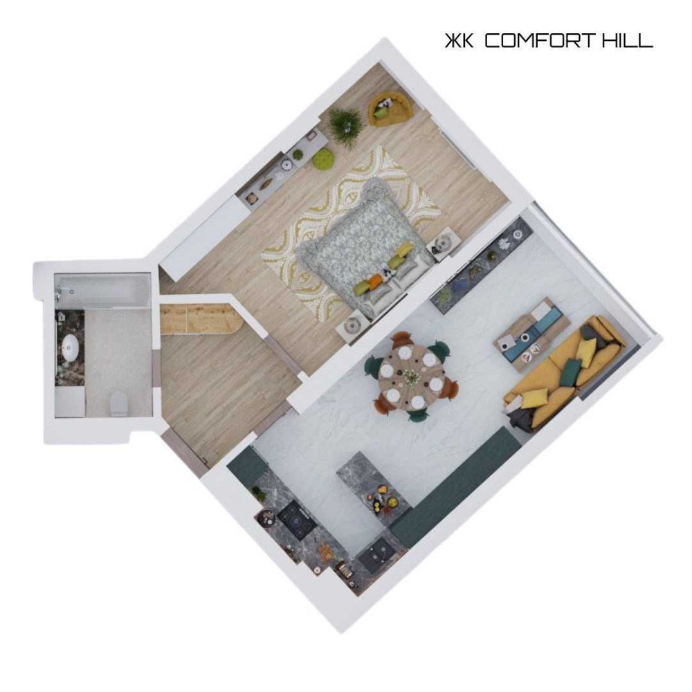 Продаж квартири 48,9м.кв з виглядом на місто від ЗАБУДОВНИКА Львів - зображення 2