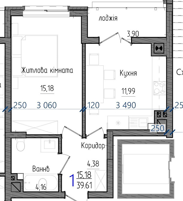 Продається 1кімн. Новобудова БК СУЗІР'Я без комісії Черновцы - изображение 2