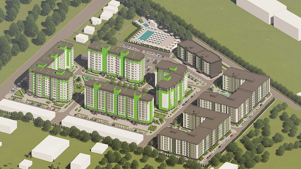 ОСТАННЯ 1кк 45,16м2 НА ВИПЛАТУ 50% з гардеробом в ЖК Нова Будова 2 Кам`янець-Подільський - зображення 5