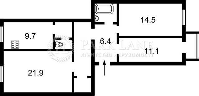 Лисенка 1, 3К кв-ра, Історична будівля, Золоті ворота, Парк шевченка Київ - зображення 3