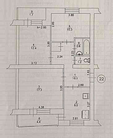 3к квартира з панорамним краєвидом та чудовою локацією. Київ