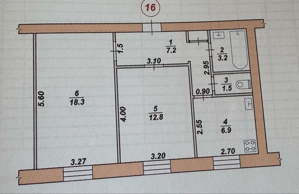 Продається 2 кімнатна сталінка на Театральній. Житомир - зображення 5
