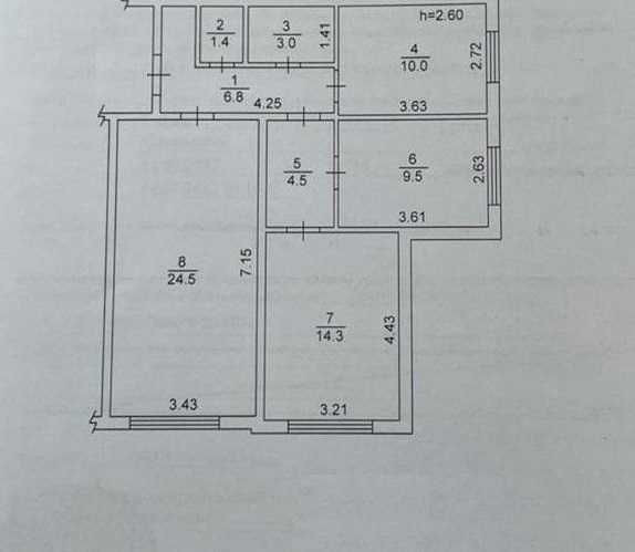 Парк Шевченко / Леонтовича. 74 м. 3 комн. Новый дом. Ремонт. Одеса - зображення 1