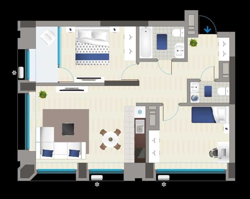 Видова 3К в ЖК Славутич довгострокова оренда, своя Київ - зображення 2