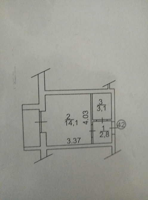 Продажа студии с РЕМОНТОМ в ЖК Фортуна 2. Минимальное оформление 2% Ірпінь - зображення 2