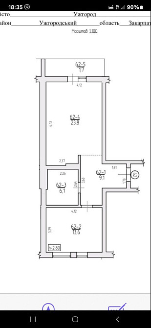 Продається  велика 1 на кв-ра у Новобудові поблизу площі Петефі та Наб Ужгород - зображення 3