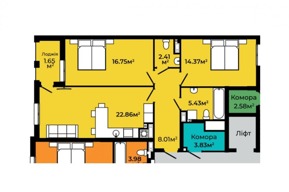 Продаж 2кімнтної квартири у зданому будинку Львів - зображення 8