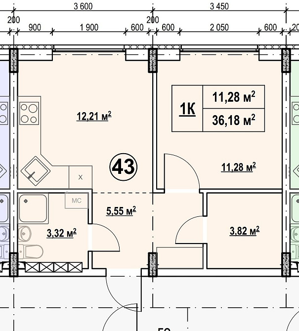 Однокімнатна квартира Київ Дарницький район Київ - зображення 1