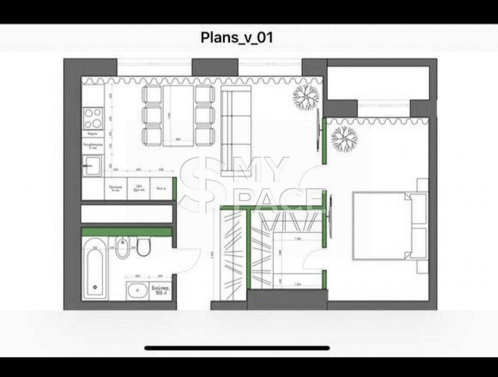 Дизайнерська,50 М2+Гардероб, ЖК ParkLand, Голосіївський Київ - зображення 7