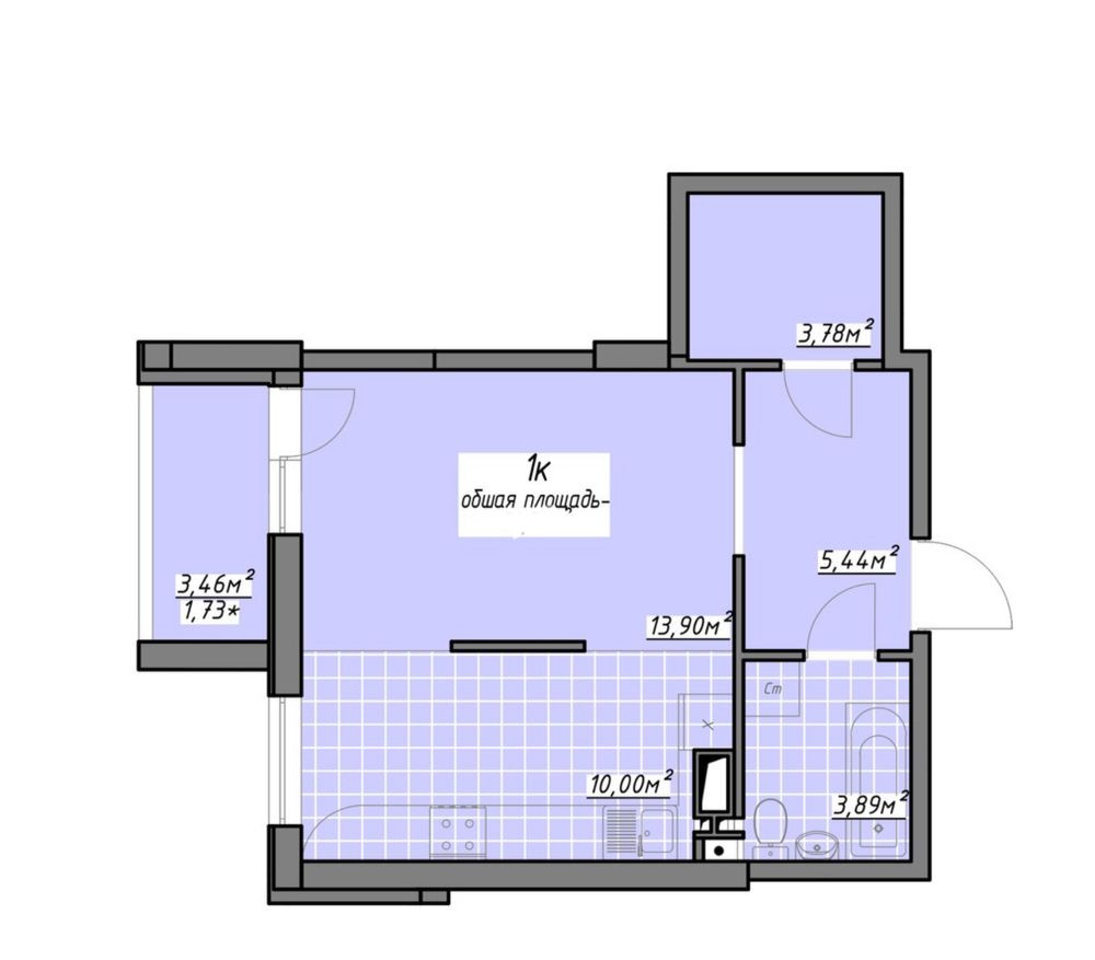 Однокомнокомнатная квартира в Одесских Традициях Одеса - зображення 2