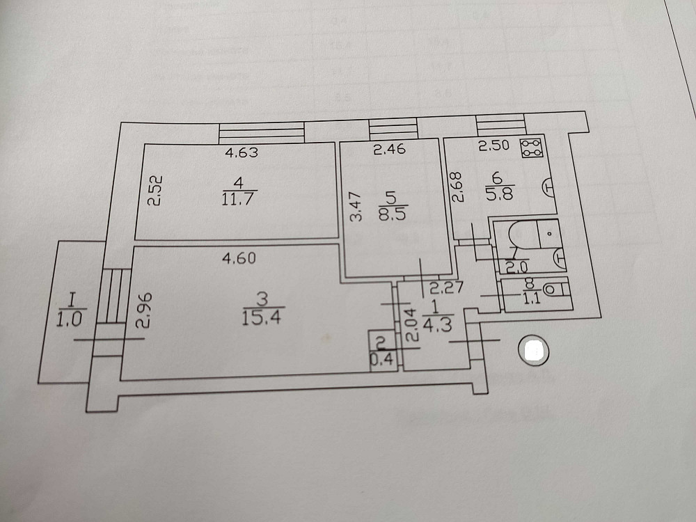 Продам 3-кім. квартиру, Чернігів, центральний район: Швейна ф-ка - БТІ Чернігів - зображення 4