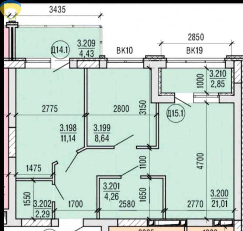 Продается 2к-квартира в ЖК Акварель-4 на Черемушках по ЛИКВИДНОЙ ЦЕНЕ Одеса - зображення 7