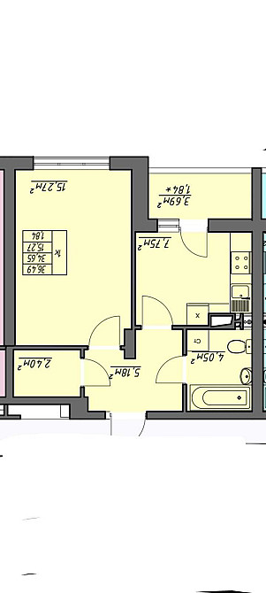 1ком 36,75м.кв с ремонтом в рассрочку на год ЖК Одесские традиции Одеса - зображення 7